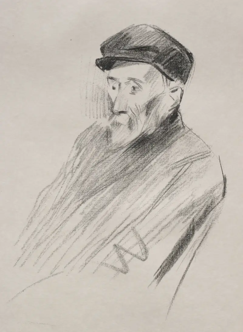 Porträtt av Renoir, tredje plåten av Jean-Louis Forain