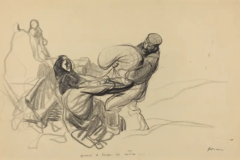 När tysken drar sig tillbaka… av Jean-Louis Forain