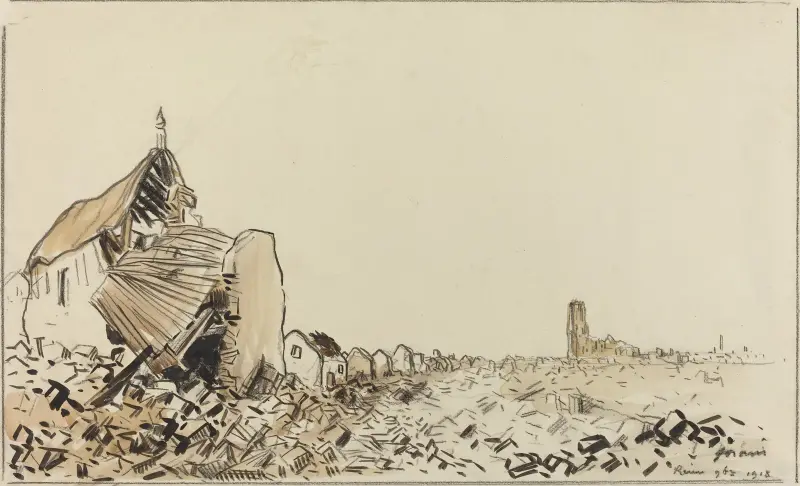 Reims 9 november 1918 av Jean-Louis Forain