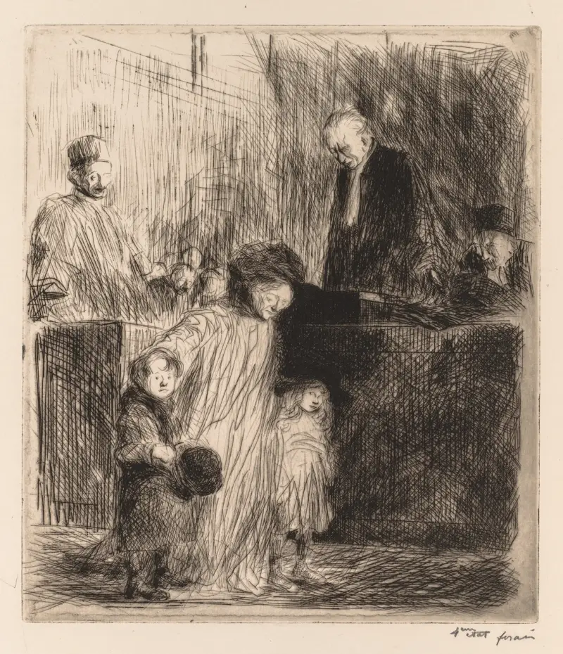 Utgången från rättegången av Jean-Louis Forain