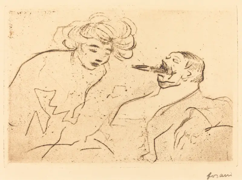 Den stora cigarren av Jean-Louis Forain