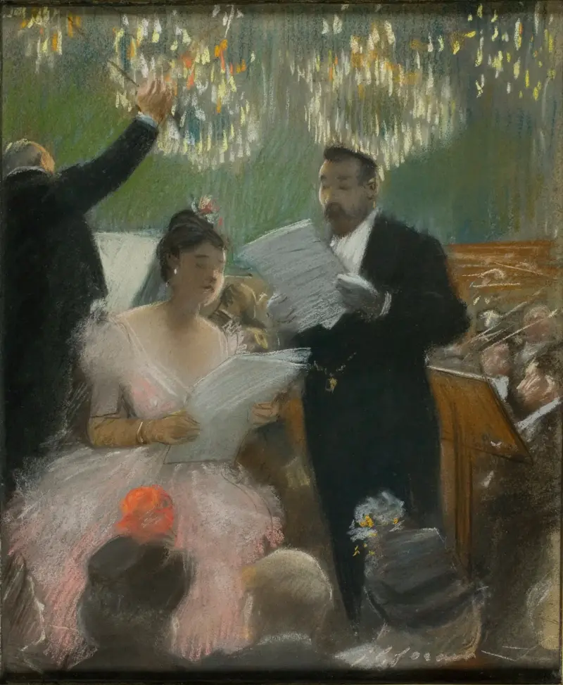 Orkestern av Jean-Louis Forain