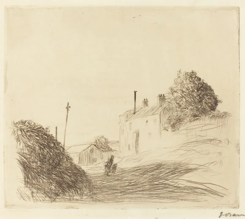 The Road to Rocquencourt av Jean-Louis Forain