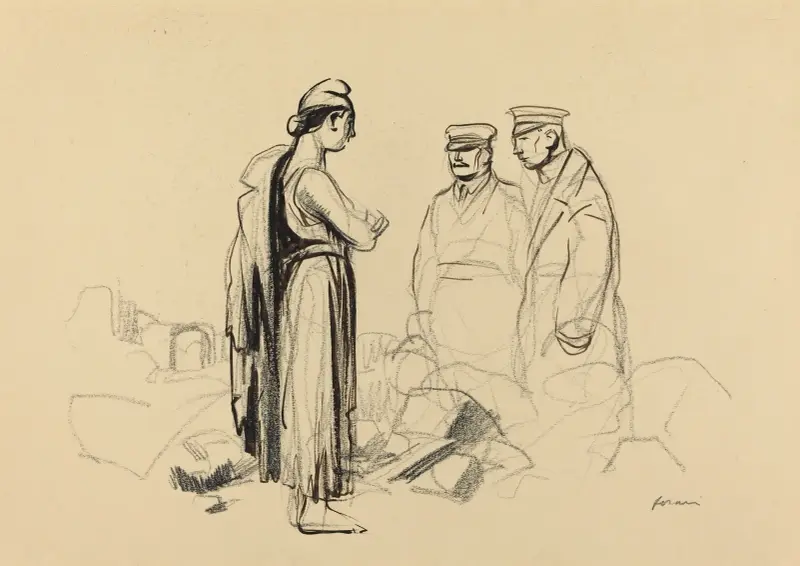 Mot fred II av Jean-Louis Forain