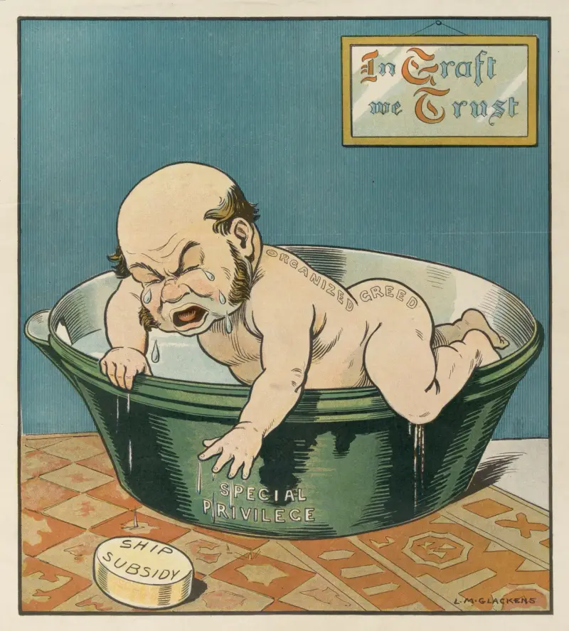Er wird nicht zufrieden sein, bis er es bekommt (mit zahlreichen Entschuldigungen an das Pears'-Seife-Baby) von Louis Glackens