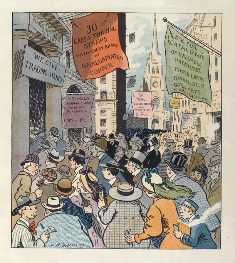 Es könnte manchen helfen, wenn die Wall Street Handelsmarken verteilte von Louis Glackens