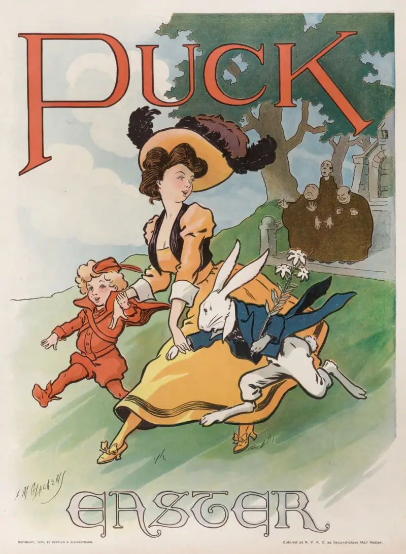 Puck Easter, 1905, Louis Glackens