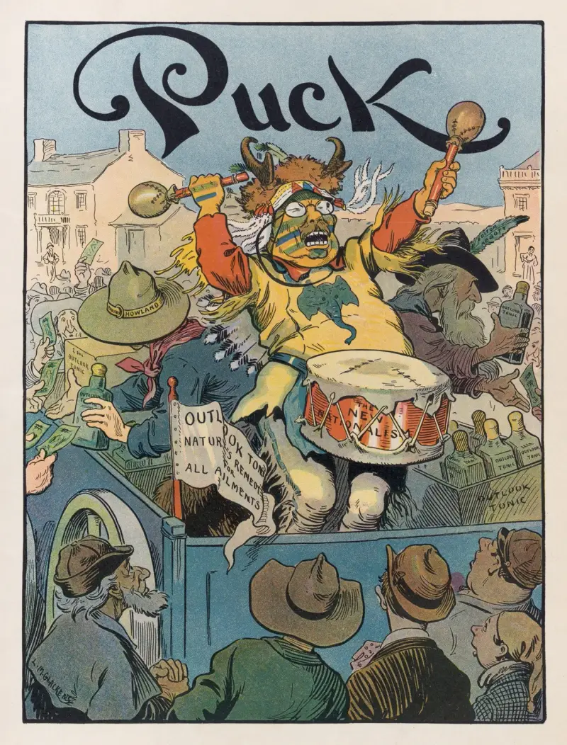 Die indianische Medizinshow von Louis Glackens