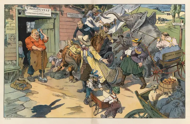 Der Dorfschmied von Louis Glackens