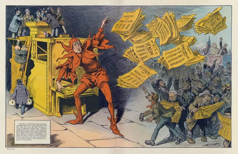 Die gelbe Presse von Louis Glackens