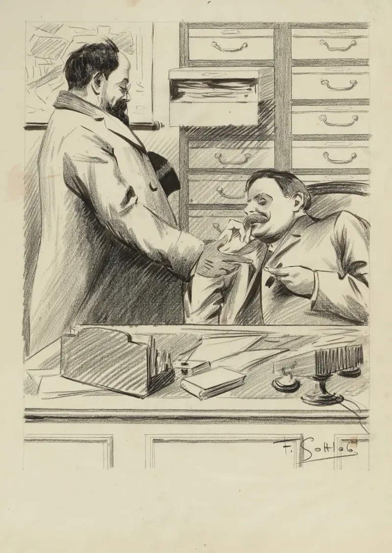 Ah mon cher, je viens de l’échapper belle J’ai rencontré Machin, le roi des tapeurs il avait, comme toujours, u av Fernand Louis Gottlob