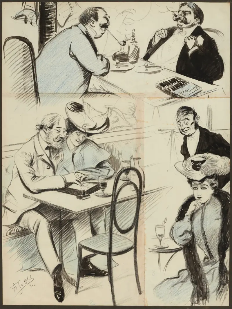 V restauraci, Fernand Louis Gottlob