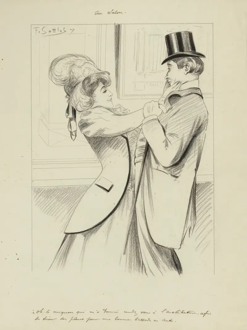 Au Salon av Fernand Louis Gottlob