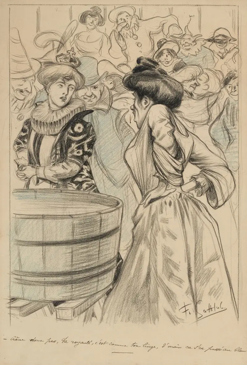Crâne donc pas, la royauté, c’est comme ton linge, d’main ca s’ra passé au bleu av Fernand Louis Gottlob