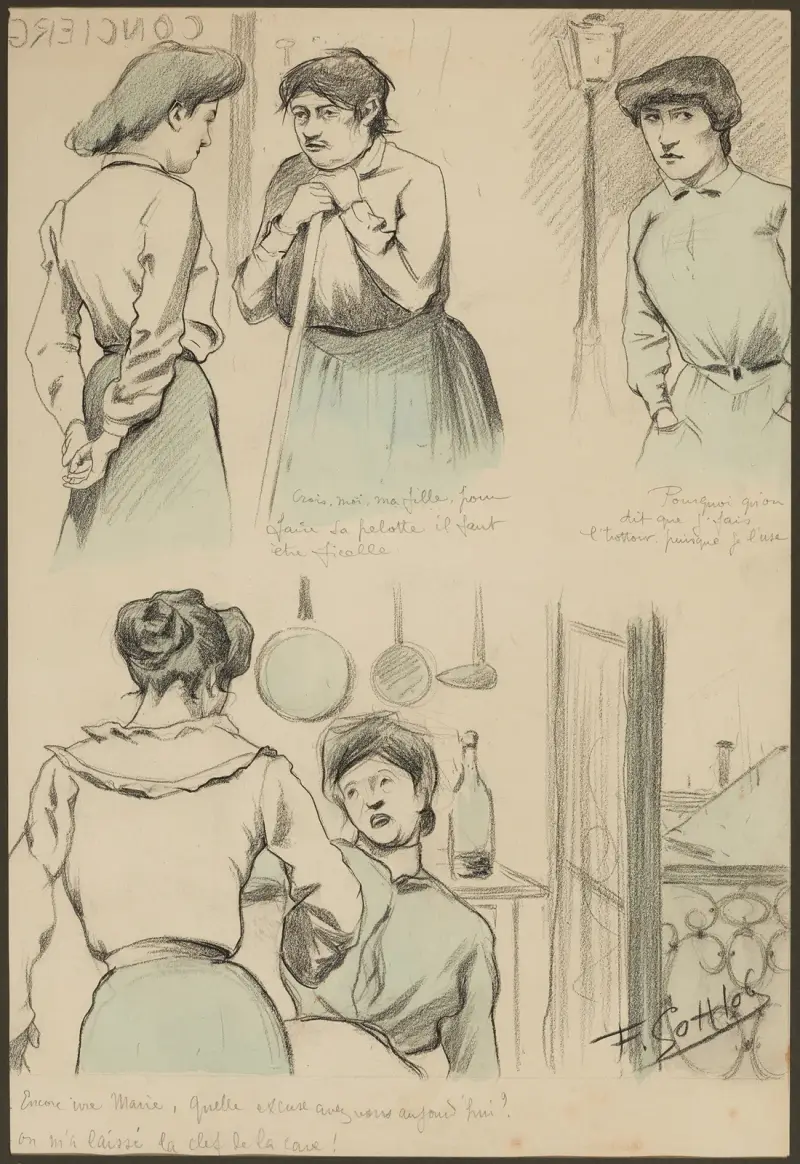 Crois, moi, ma fille, pour faire sa pelotte il faut être ficelle Pourquoi qu’on dit que j’fais l’trottoir, puisque je l von Fernand Louis Gottlob