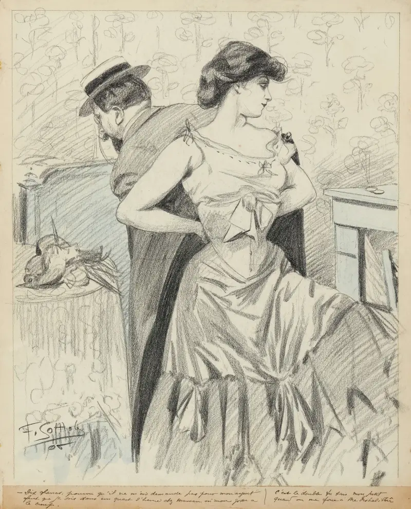 Dix francs, pourvu qu’il ne m’en demande pas pour mon argent. Faut que je sois dans un quart d’heure chez Maman où mon av Fernand Louis Gottlob
