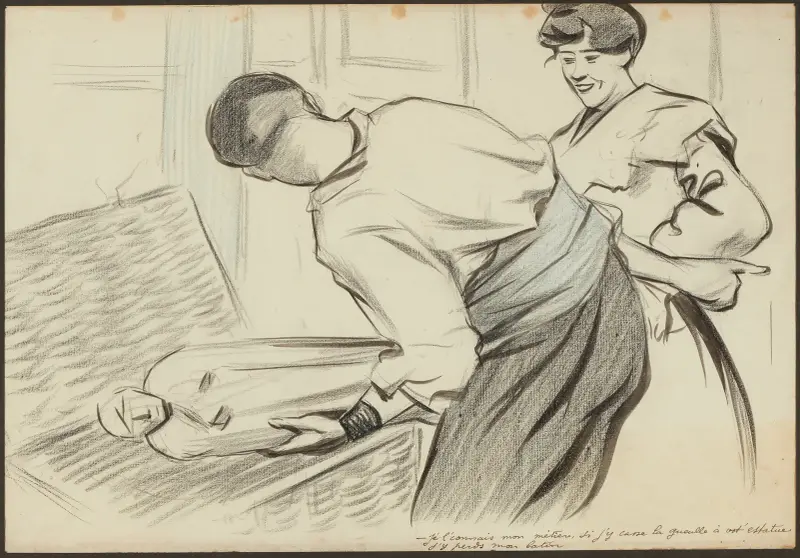Je l’connais mon métier, si j’y casse la gueulle à vot’ statue j’y perds mon latin av Fernand Louis Gottlob