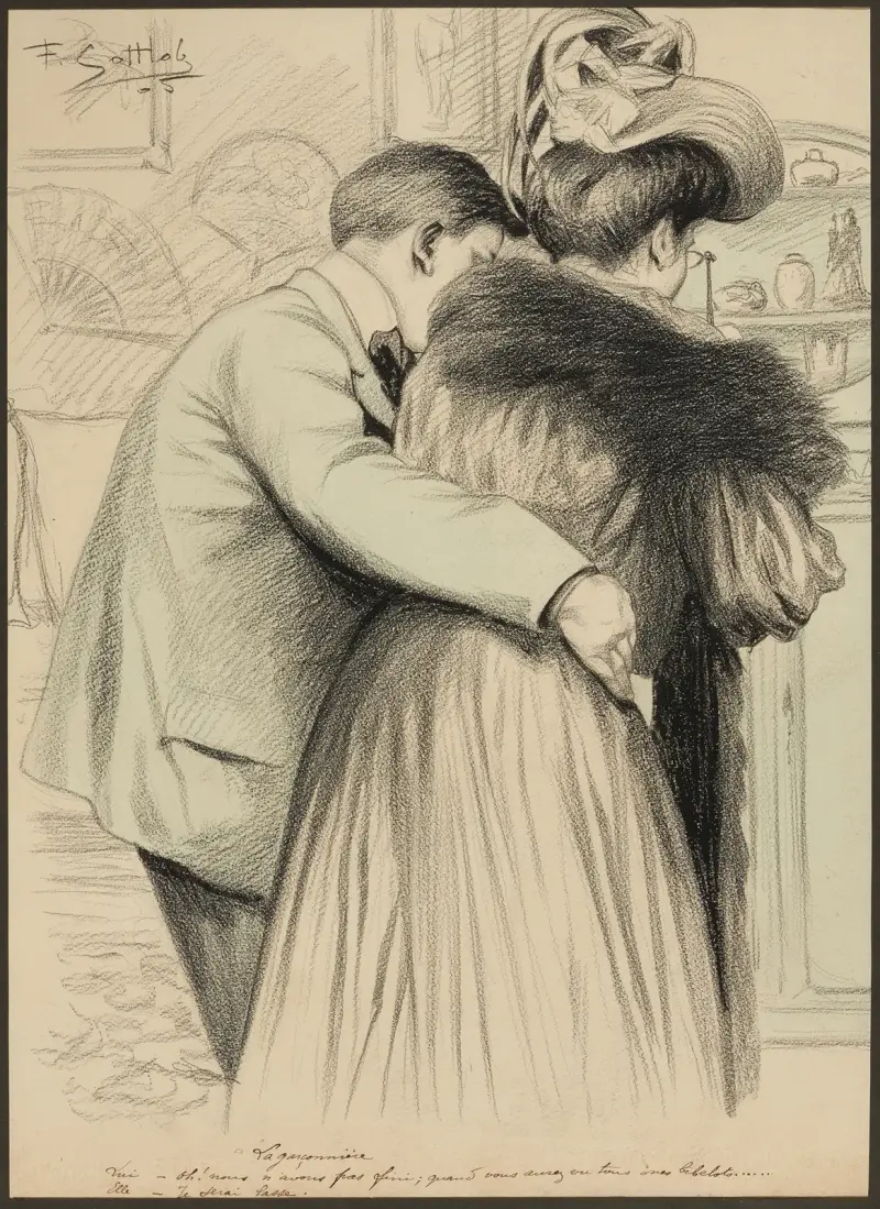 Ungkarlslyan av Fernand Louis Gottlob