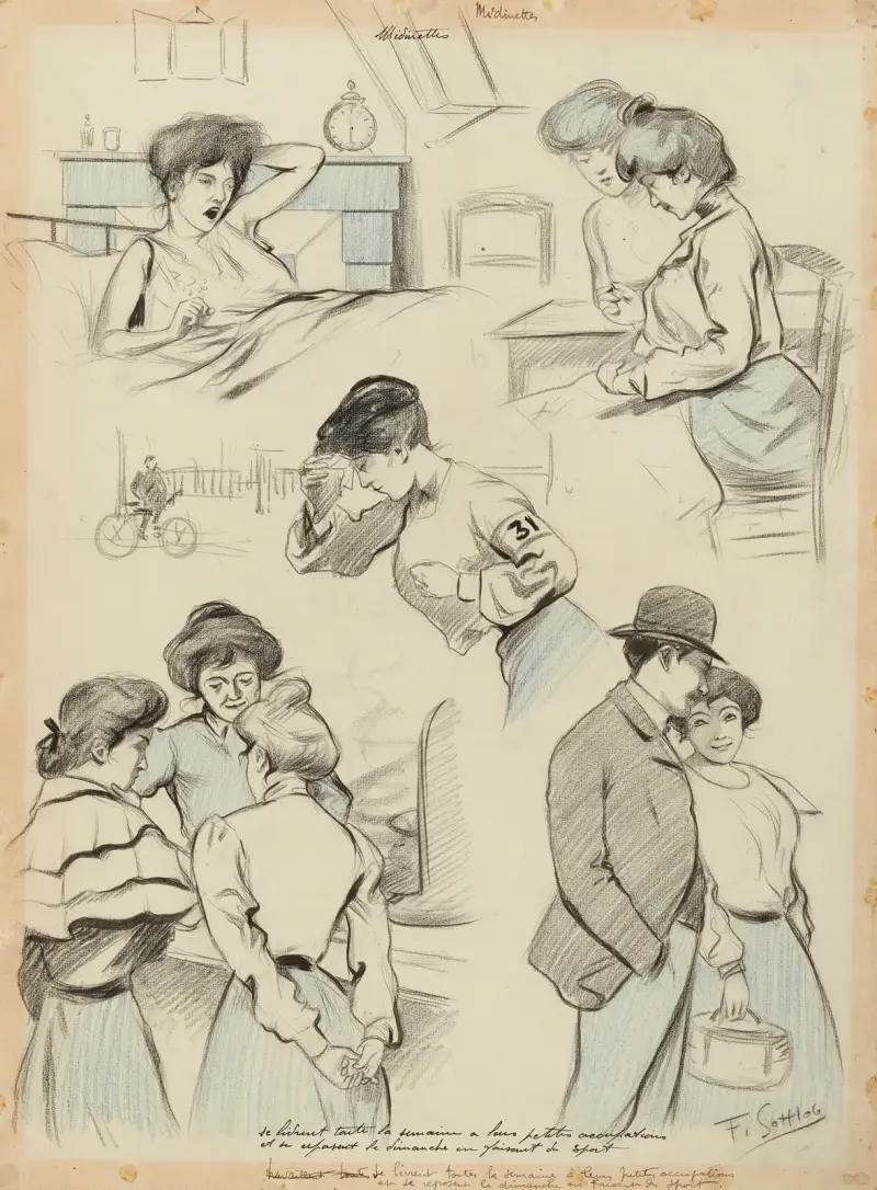 Midinettes av Fernand Louis Gottlob
