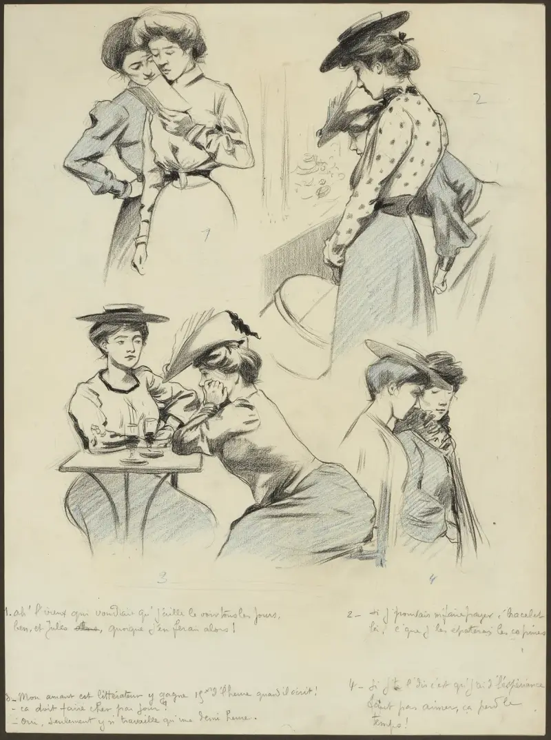 P’tites femmes av Fernand Louis Gottlob