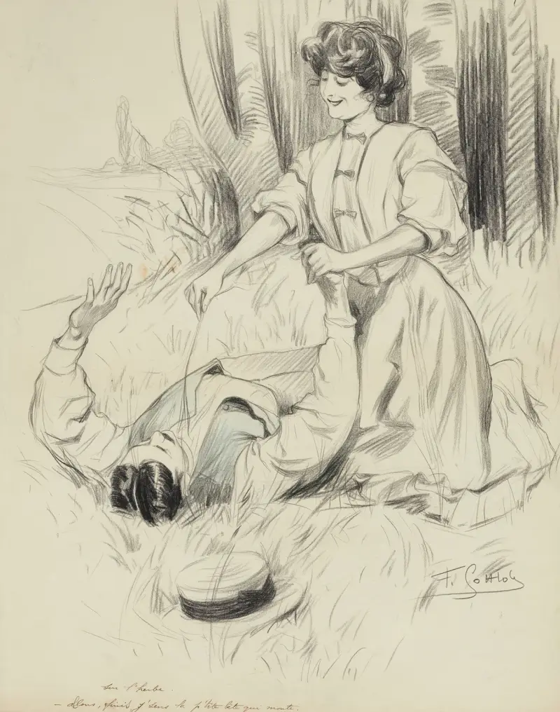 På gräset av Fernand Louis Gottlob