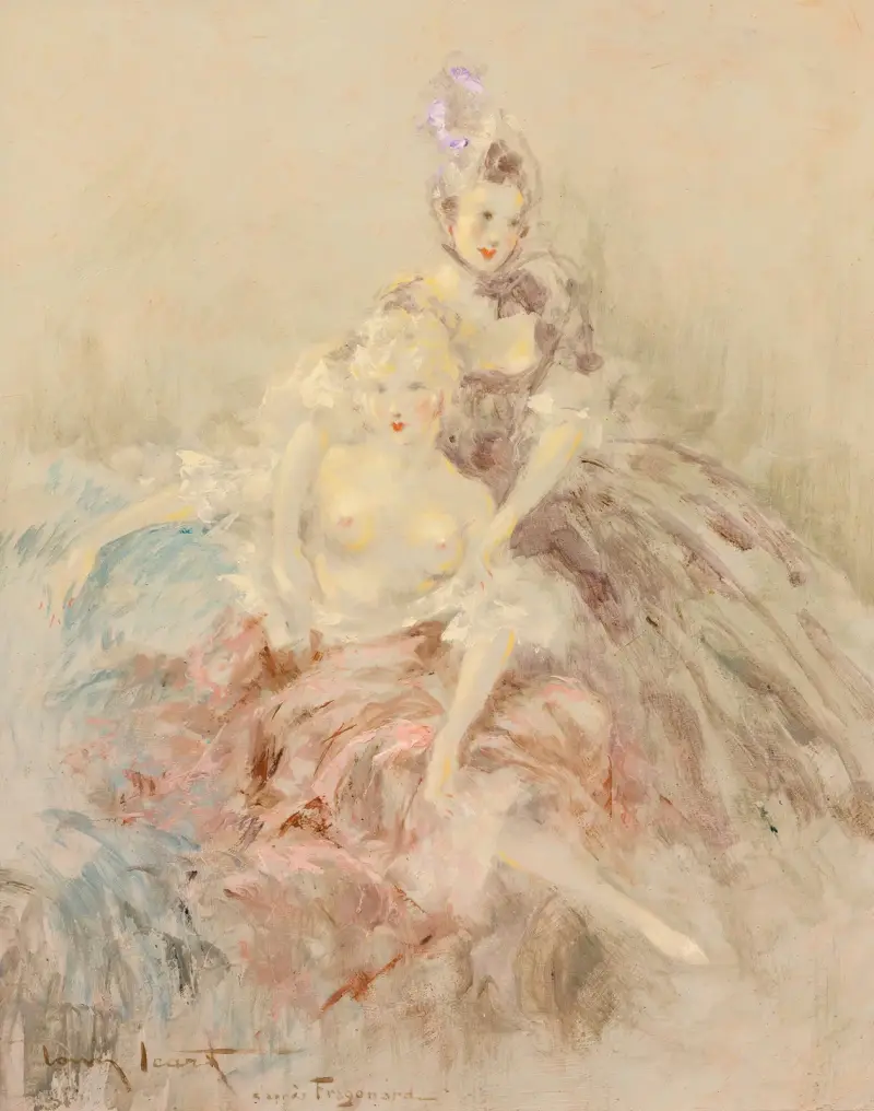 D’apres Fragonard av Louis Icart