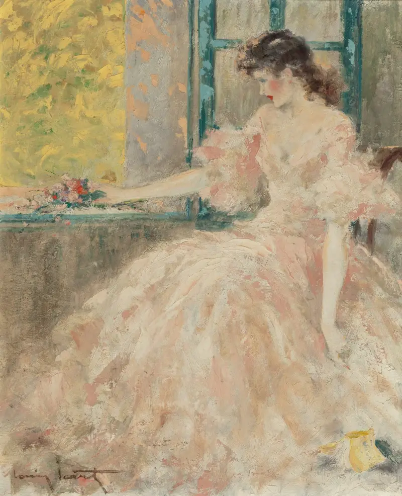 Femme Pensive av Louis Icart