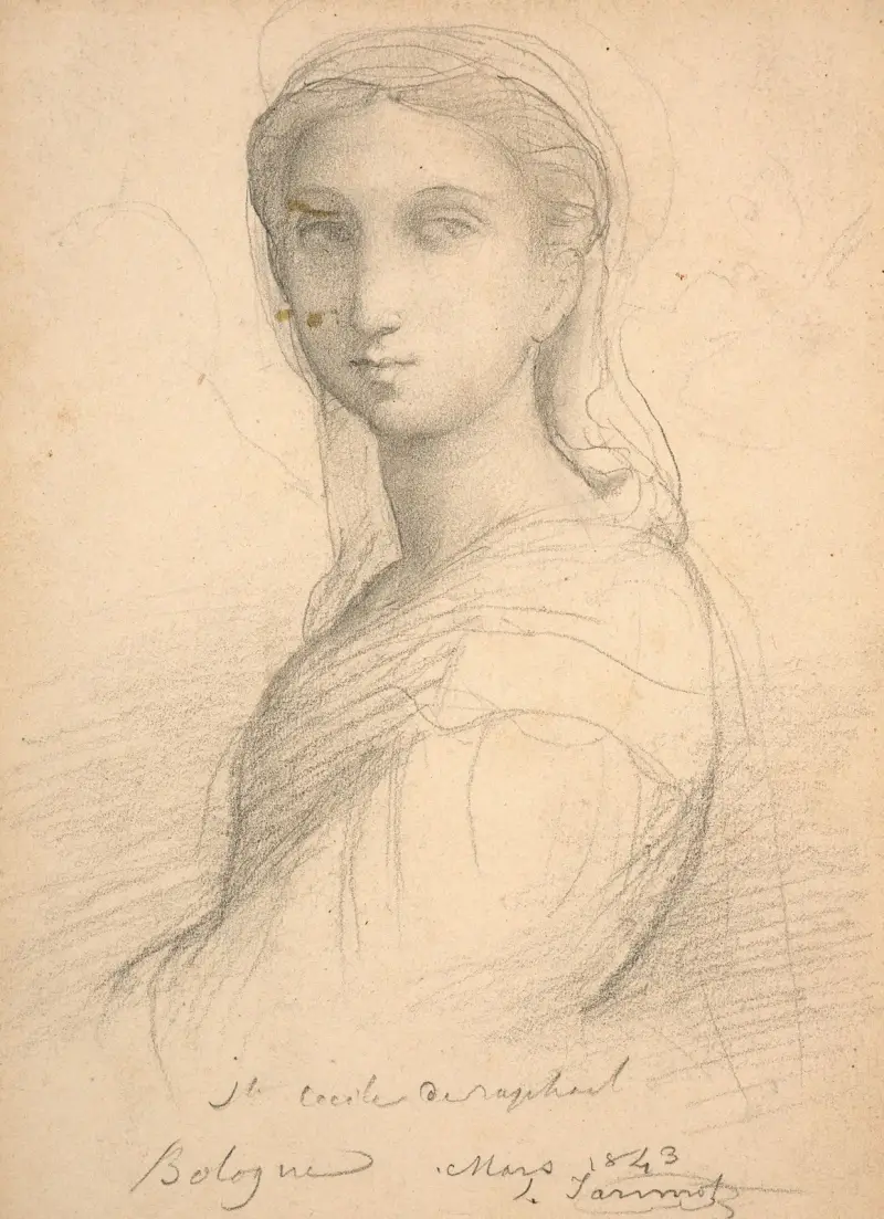 Studie nach der Figur der Maria Magdalena nach Raffael von Louis Janmot