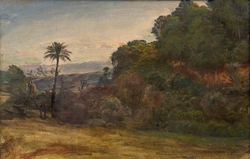 Landschaft aus der Umgebung von Algier von Louis Janmot
