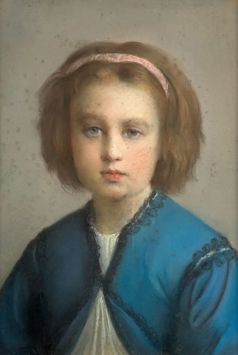 Bildnis der Cécile, Tochter des Künstlers, im Alter von 6 Jahren von Louis Janmot