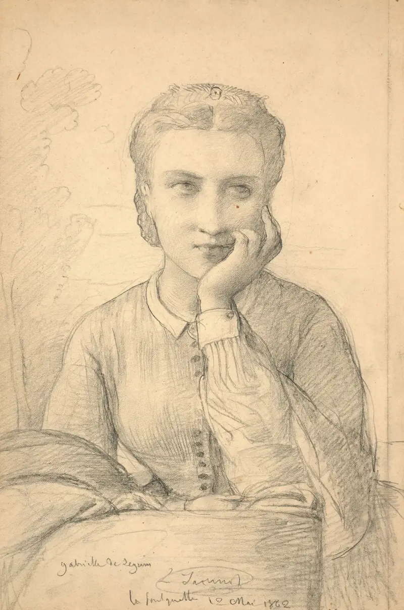 Porträt von Gabrielle de Leguin von Louis Janmot