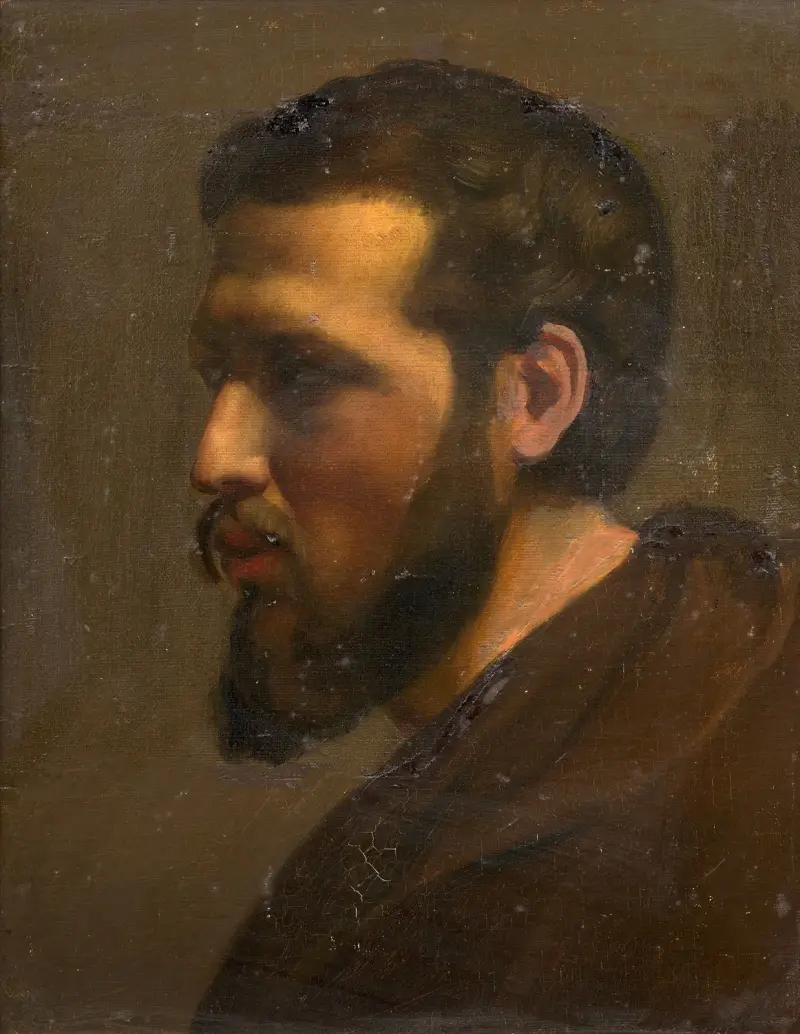 Self-portrait in profile av Louis Janmot