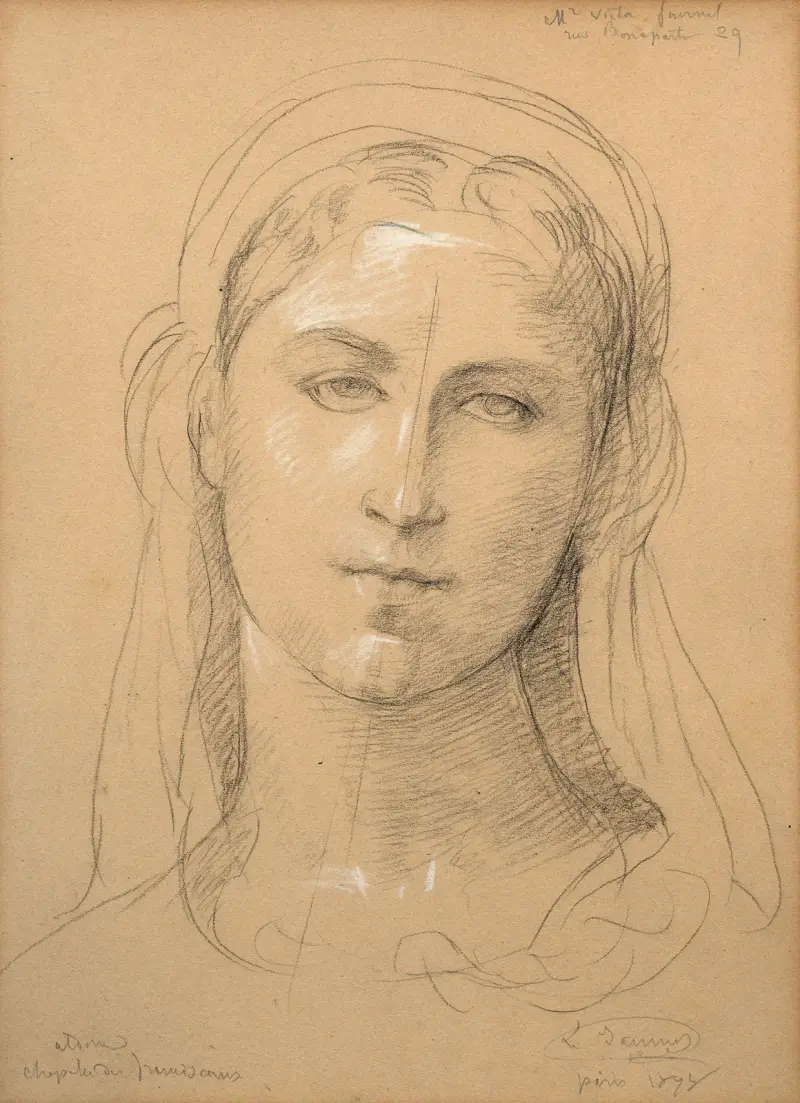 Studie k obrazu „L'Immaculée conception“, Louis Janmot