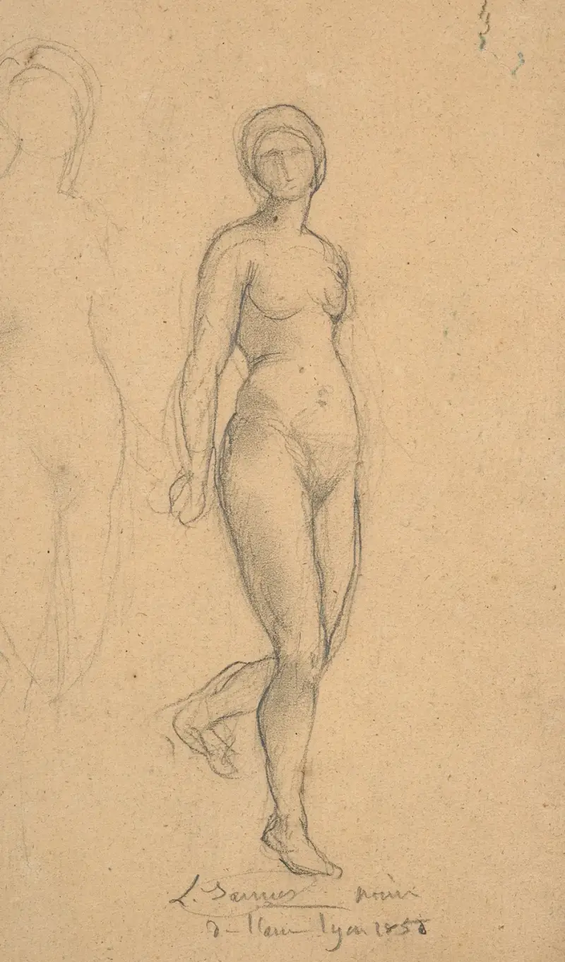 Study for ‘Rayons de soleil’ av Louis Janmot
