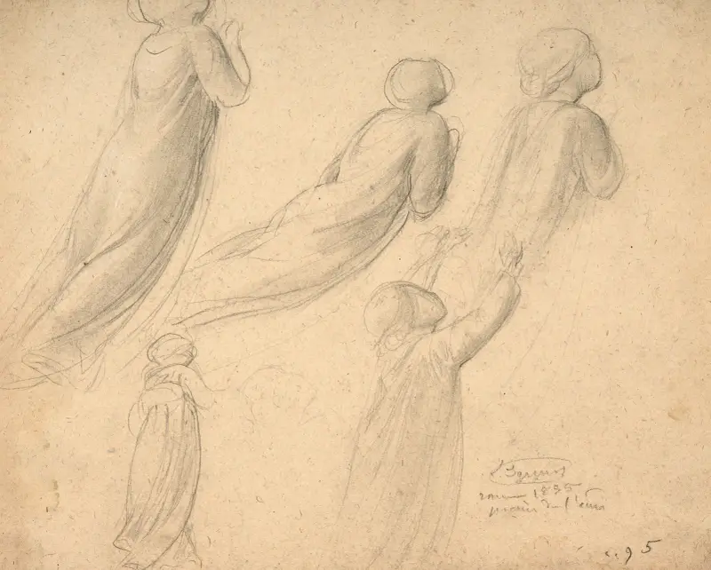 Study for ‘Souvenir du ciel’ av Louis Janmot