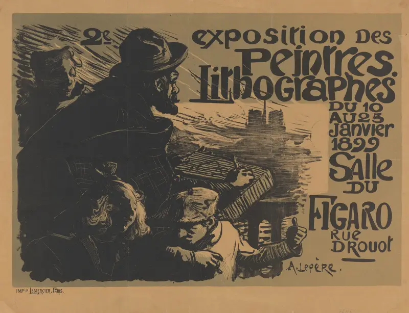 2e exposition des peintres lithographes av Auguste Louis Lepère