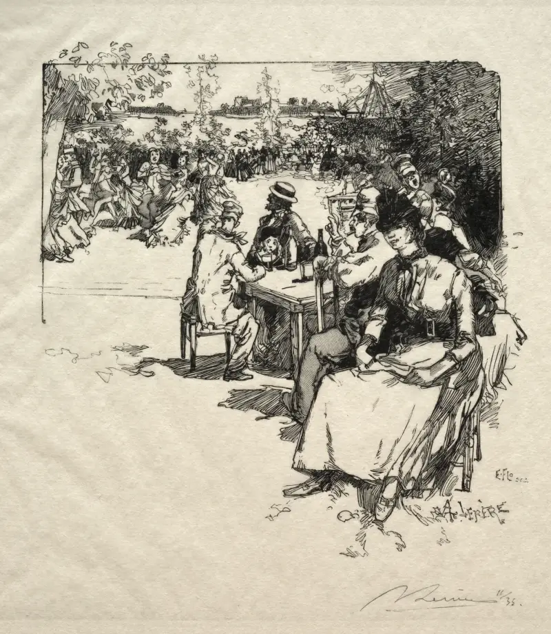 Bal au Point-du-Jour av Auguste Louis Lepère