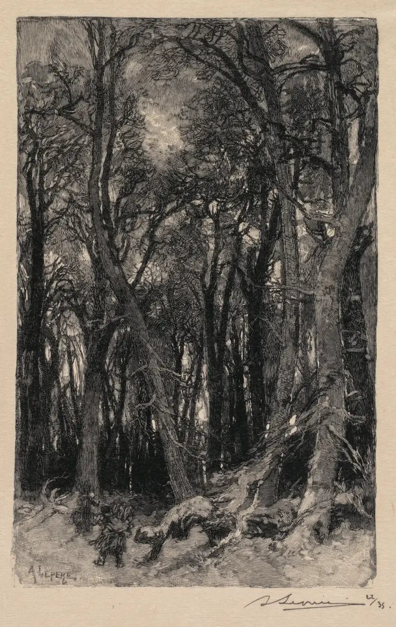 Bas-Bréau av Auguste Louis Lepère