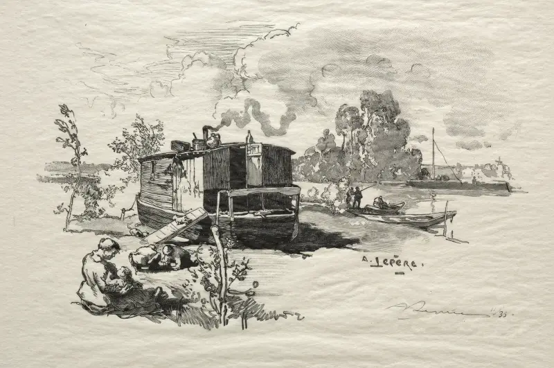 Bostadsbåt av Auguste Louis Lepère