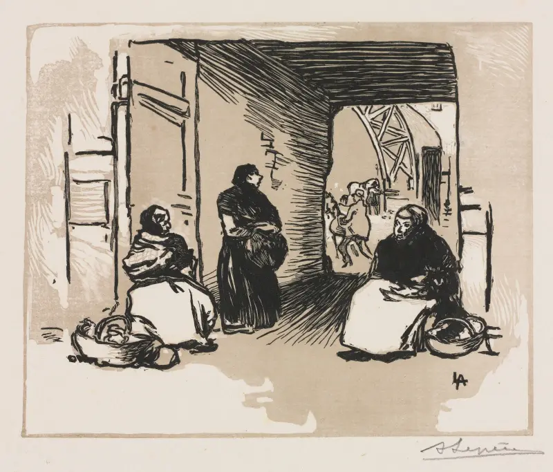 Brödförsäljare av Auguste Louis Lepère