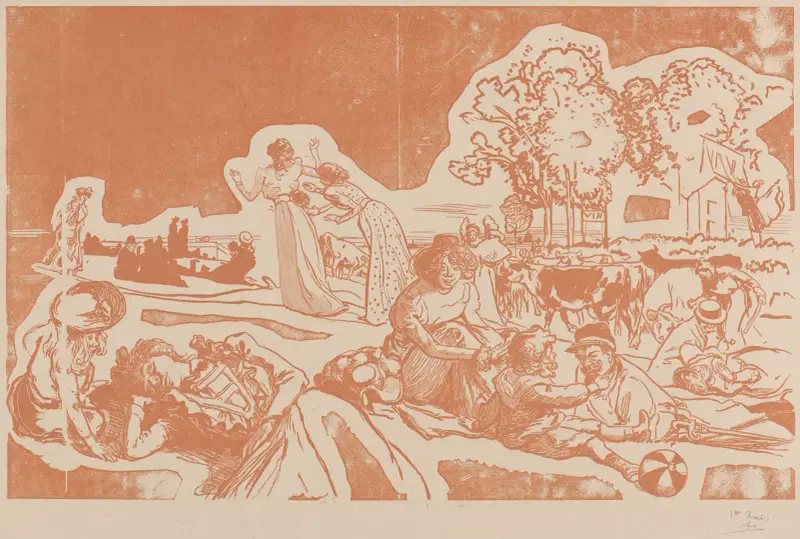 Modern idyll 1 av Auguste Louis Lepère