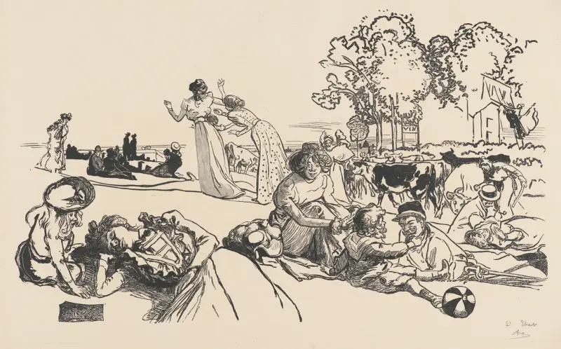 Modern idyll 2 av Auguste Louis Lepère