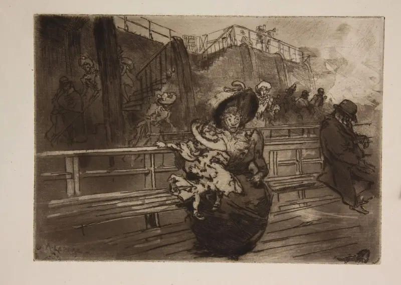 Avresa till Greenwich av Auguste Louis Lepère