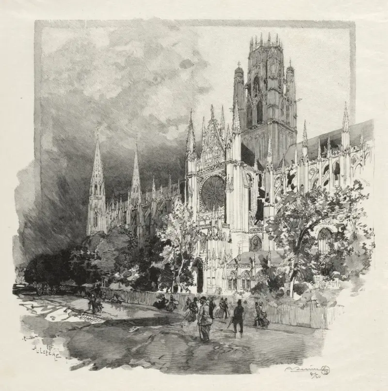 Eglise Saint Ouen av Auguste Louis Lepère
