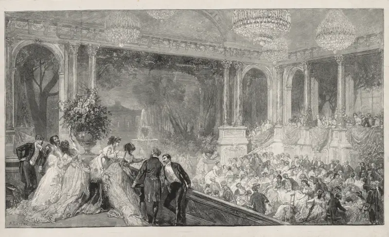 Festival i Tuilerierna av Auguste Louis Lepère