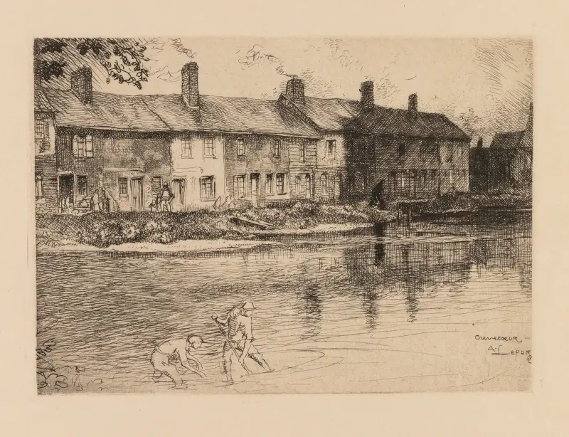Ängen vid Crèvecoeur (Picardie) av Auguste Louis Lepère