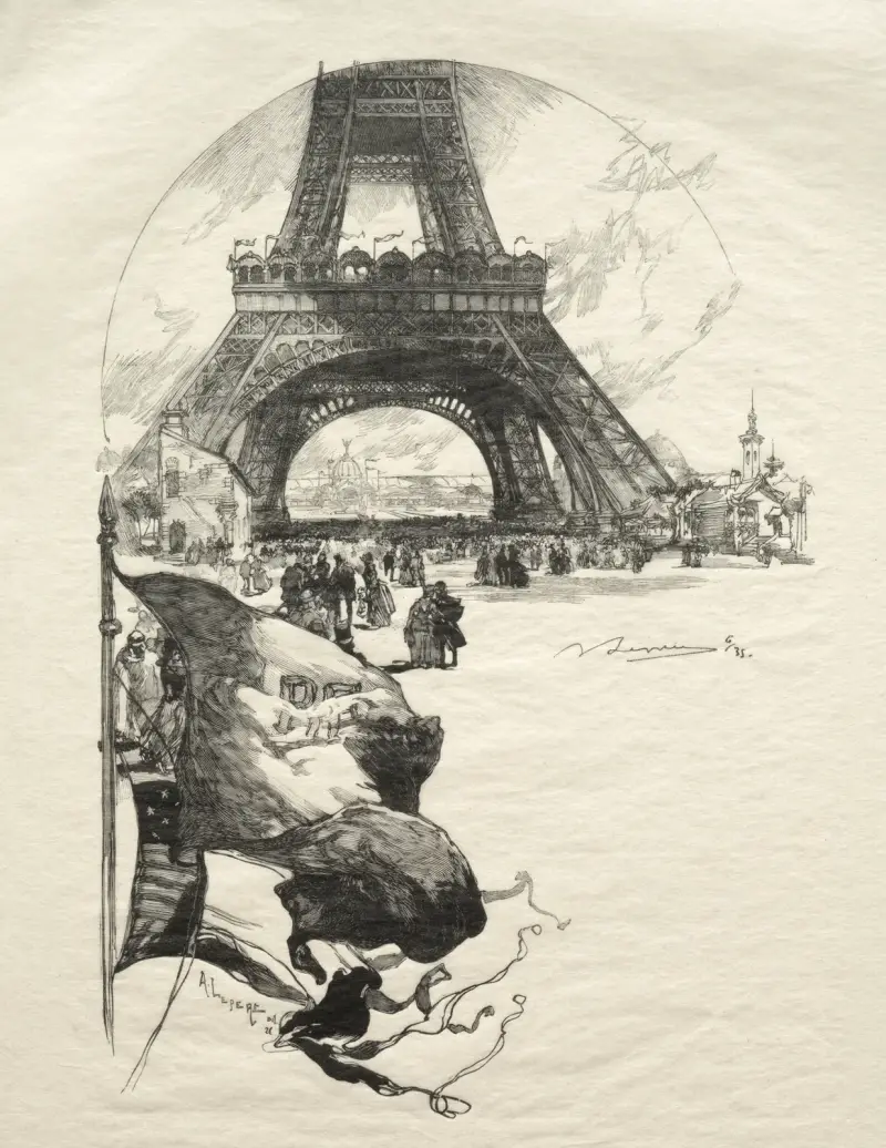 Der Eiffelturm von Auguste Louis Lepère