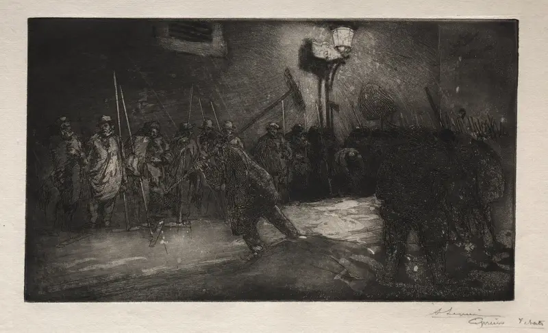 De nattliga soparnas rop av Auguste Louis Lepère