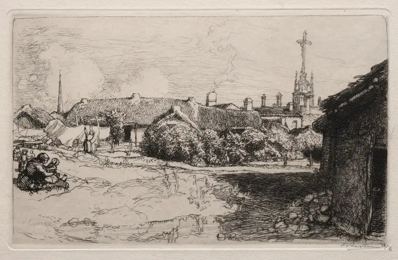 Le Calvaire, St. Jean-de-Mont av Auguste Louis Lepère