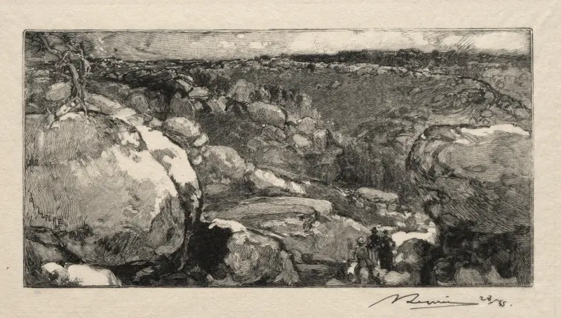 Le cirque du Long- Rocher av Auguste Louis Lepère